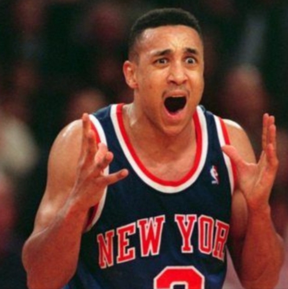 John Starks (Mitchell/Ness)-(Knicks)- (Jersey)-(Blue)-(New)-(Size:XL)-$90 - Picture 9 of 15